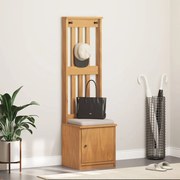 4010484 vidaXL L Дърво за антре SANDNES 45x40x159,5 cm масивна дървесина бор