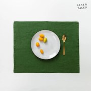 Ленена подложка за хранене 35x45 cm True Green – Linen Tales