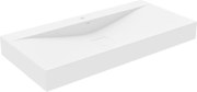 Mexen Poli плот за мивка от конгломерат 1/O 100 x 48 cm, бяла - 23021001