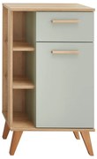 Зелен нисък шкаф за баня в дъб 51x90 cm Set 963 - Pelipal