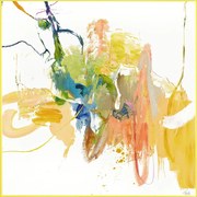 Картина с ръчно изрисувани елементи 102x102 cm Confidential Yellow – Malerifabrikken
