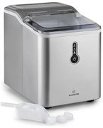 Klarstein Chillout, ледогенератор, кръгли кубчета лед, 12 кг / 24 часа, резервоар за вода: 1,5 л, сребърен
