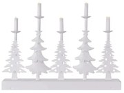 LED Коледен свещник LED/2xAA бял