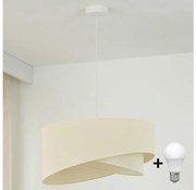 Brilagi - LED Пендел LYRA 1xE27/15W/230V кремав