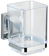 WENKO 22680100 -Чаша VACUUM-LOC QUADRO ED 7,5x10 cm сребрист/лъскав хром/прозрачен