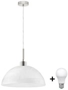 LED Пендел 1xE27/60W/230V бял