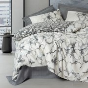 Комплект калъфи за завивка Hilaris 4 части Двойно 200x220 антрацит