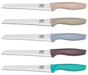 Pirge - Нож за рязане на хляб от неръждаема стомана 17см различни цветове (43220)-PRATIK