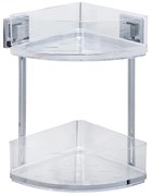 WENKO 22690100-Ъглов рафт VACUUM-LOC QUADRO ED 28x32,5 cm сребрист/лъскав хром