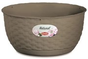 Stefanplast - Кашпа панер Natural Line 30 см - беж