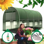 Подсилена градинска оранжерия PREMIUM 2,5 × 4 м + ПОДАРЪК