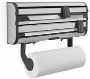 Стенна метална поставка за кухненско фолио и хартиени кърпи в сребрист цвят Parat Royal – LEIFHEIT