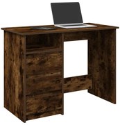 860467 vidaXL Бюро, опушен дъб, 102x50x75 см, инженерно дърво