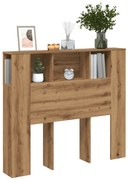 856879 vidaXL Табла за легло тип шкаф, 120x19x104,5 см, инженерно дърво