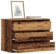 852859 vidaXL Ъглов скрин с чекмеджета, дърво, 80x41x58 см, инженерно дърво