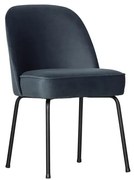 Сини кадифени трапезни столове в комплект 2 бр. Vogue – WOOOD