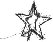 Коледна звезда черна звезда, включително LED IP44 - Brilli