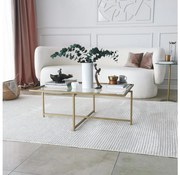 Масичка за кафе SUN 35x94 см златист/прозрачен