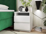 Нощно шкафче Juniper Plus-Бял