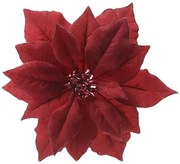 POINSETTIA КОЛЕДНО ЦВЕТЕ С КЛИПС 24/24/6 СМ