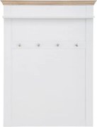 Бяла стенна закачалка с дъбови детайли Bruce - Støraa