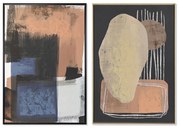 Картина DKD Home Decor Абстрактен (83 x 4,5 x 123 cm) (84 x 4,5 x 123 cm) (2 броя)