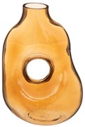 Ваза atmosphera Donut, Стъкло, Кехлибар, 25 cm