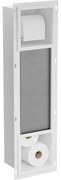 Mexen X-Wall-BP държач за тоалетна хартия с поставка, бял - 1924
