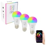 Immax NEO 07712C- К-кт 3x LED RGB+CCT Димируема крушка NEO LITE Wi-Fi E27/9W/230V