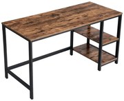 Писмено бюро SOLEA кафяво/черно