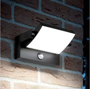 Ideal Lux -LED Екстериорен аплик със сензор SWIPE LED/21W/230V CRI 90 IP54 черен