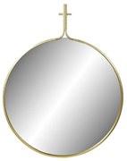 Стенно огледало DKD Home Decor Огледало Златен Метал (72 x 2 x 91,5 cm)