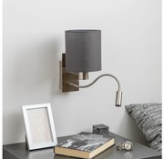 Brilagi - LED Аплик NUBILA 1xE27/25W/230V + LED/3W хром/антрацит