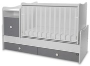 LORELLI Classic Трансформиращо се легло-люлка 70/160 см. ТРЕНД ПЛЮС БЯЛО/ STONE GREY
