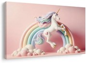 Картина на платно – Магически еднорог с дъга