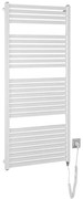 Aqualine - Електрическо оборудване за баня радиатор TONDI-E 600W/230V 133 см бял прав