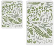 Бяло-зелени постелки за баня в комплект от 2 - Oyo Concept