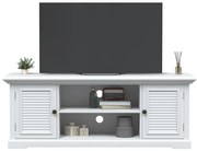 4009903 vidaXL ТВ шкаф, бял, 110x30x41 см, инженерно дърво