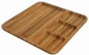 Бамбукова табла за сервиране с 4 отделения 18x28xh1,6 см CN-(0702) - Horecano
