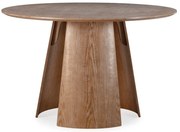 Кръгла трапезна маса от декор от дъб ø 120 cm Zuri – MOME