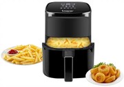 Разопакован: Фритюрник с горещ въздух Air Fryer Beper P101FRI051, 1400 W, 5l, 8 програми, 80-200C, Таймер, Черен