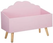 Детски скрин за съхранение atmosphera Cloud MDF - Розов