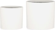Blumfeldt Gendt, саксия, горна саксия, комплект от 2 броя, размери L / XL, фибростъклен материал, интериор / екстериор