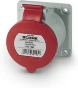 Scame Промишлен контакт 3P+N+Е 16A 346-415V IP54 ПРАВ серия Optima панелен монтаж 75х75мм  - 423.1667