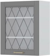 Висящ шкаф Tahoma V7-60-1KS with Витрина-Graphite