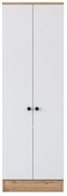 Бял/естествен гардероб от орех 60x183 cm Theresa - Kalune Design