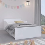 Просто и универсално детско легло в бяло 160 х 80 см