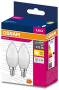 К-кт 2x LED Крушка B35 E14/4,9W/230V 3000K - Osram