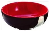 Horecano - Меламинова купа за ориз ф18см черно/червено SHIBUI-(202507RDBK)