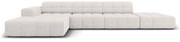 Светлосив ъглов диван (ляв ъгъл) Chicago - Cosmopolitan Design